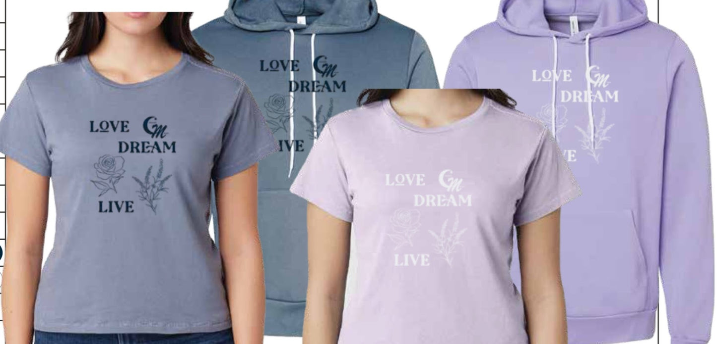 Love Dream Live Lavender Hoodie